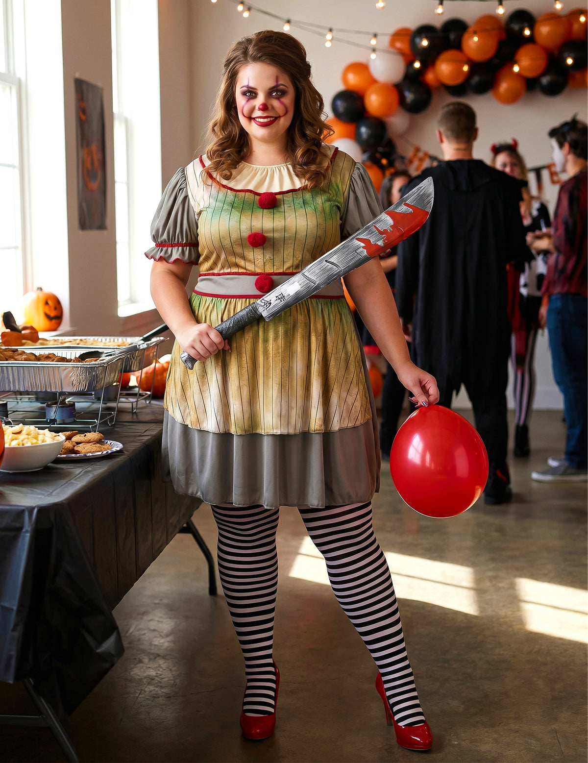 Mare feminin Psycho Clown deghizare