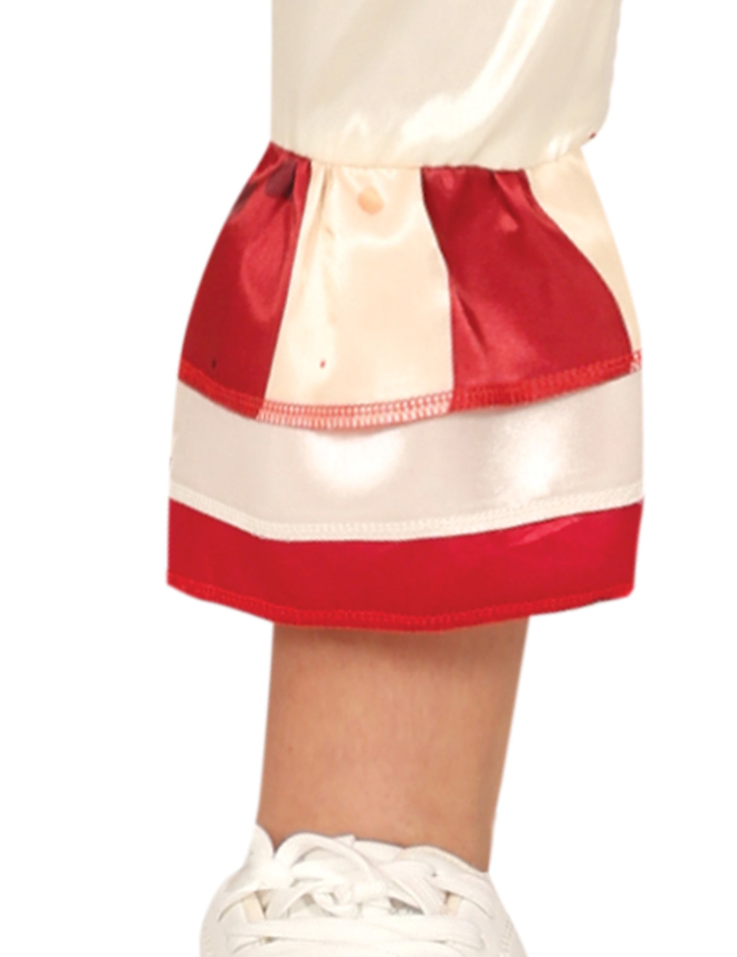 Costum de clovn alb și roșu terifiant pentru adolescenți