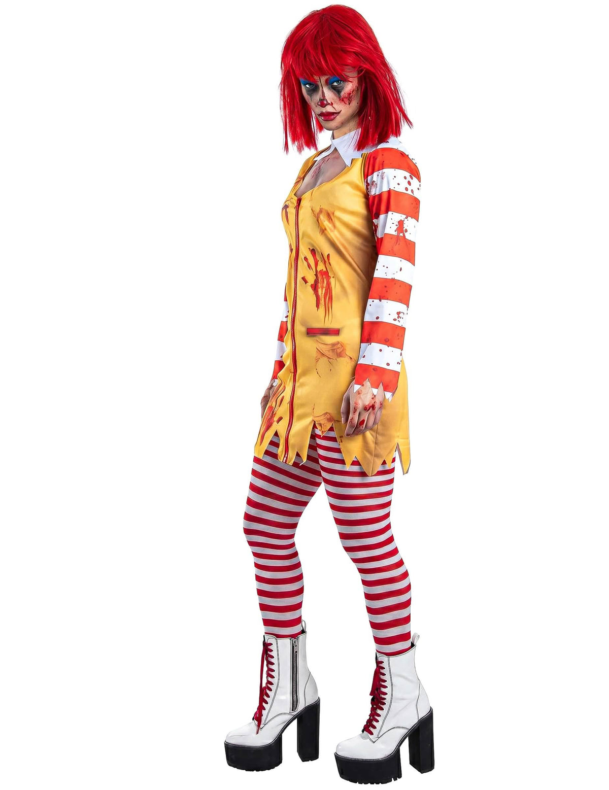 Costum de clovn criminal sexy pentru femei