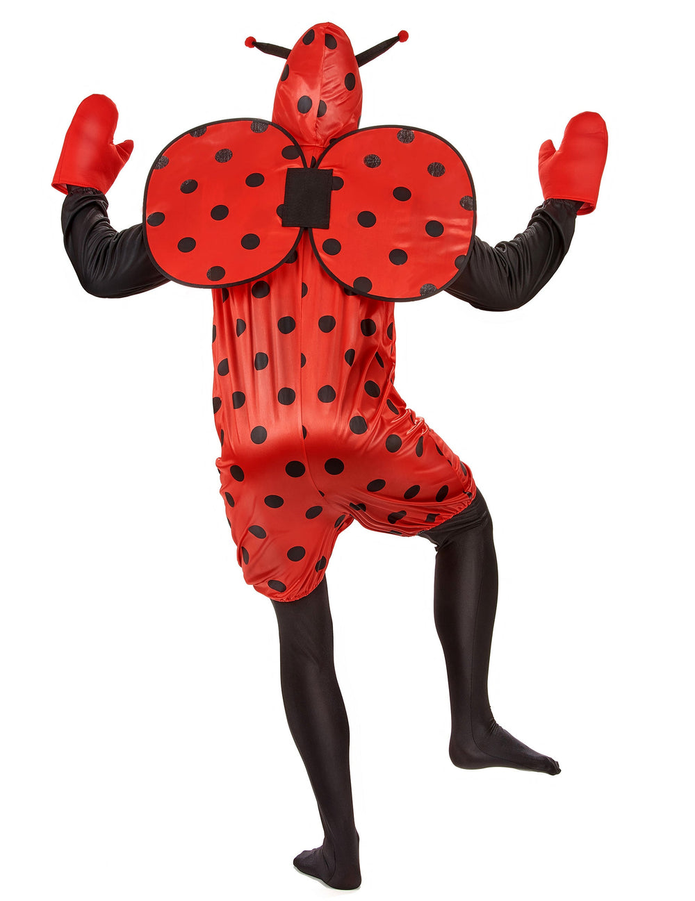 Vue de dos du déguisement de coccinelle pour adulte