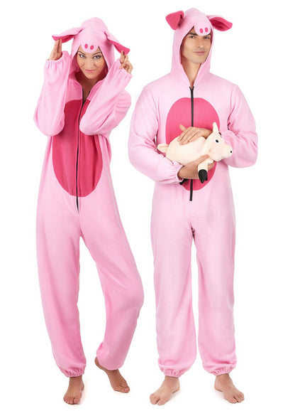 Duo homme et femme du déguisement cochon pour homme