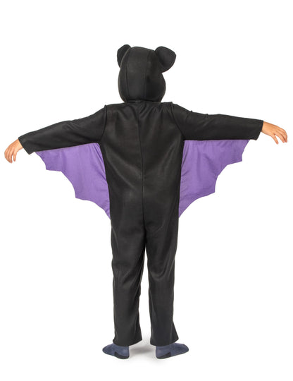 Costum de combinație de bâtă de băieți negri și violet