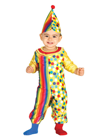 Costum combinat de clovn pentru bebeluși