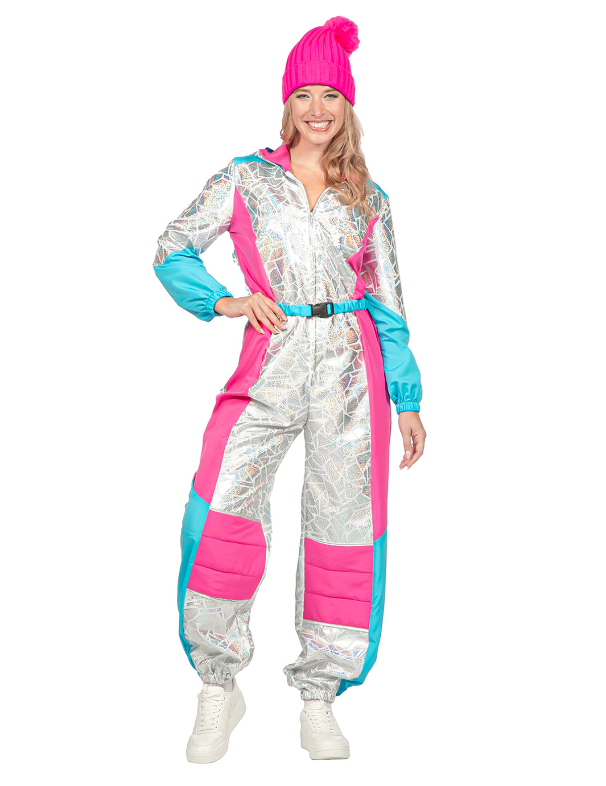 Costum combinezon de schi holografic lux pentru femei