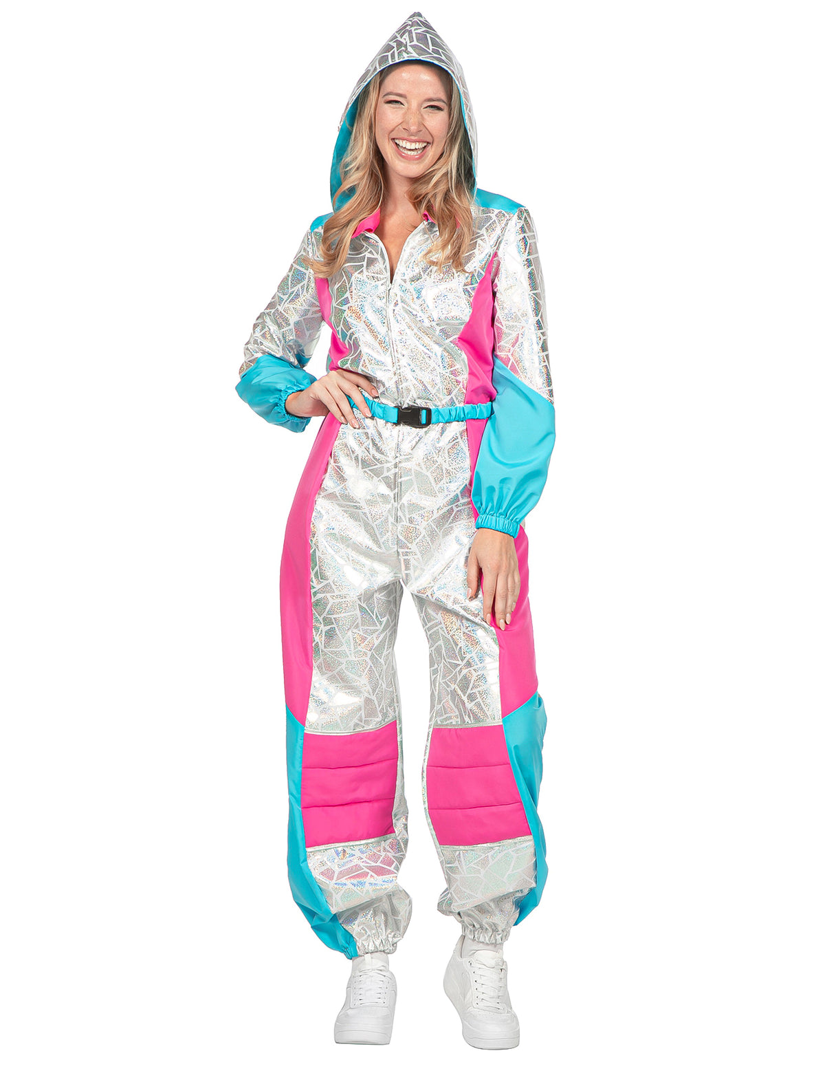 Costum combinezon de schi holografic lux pentru femei