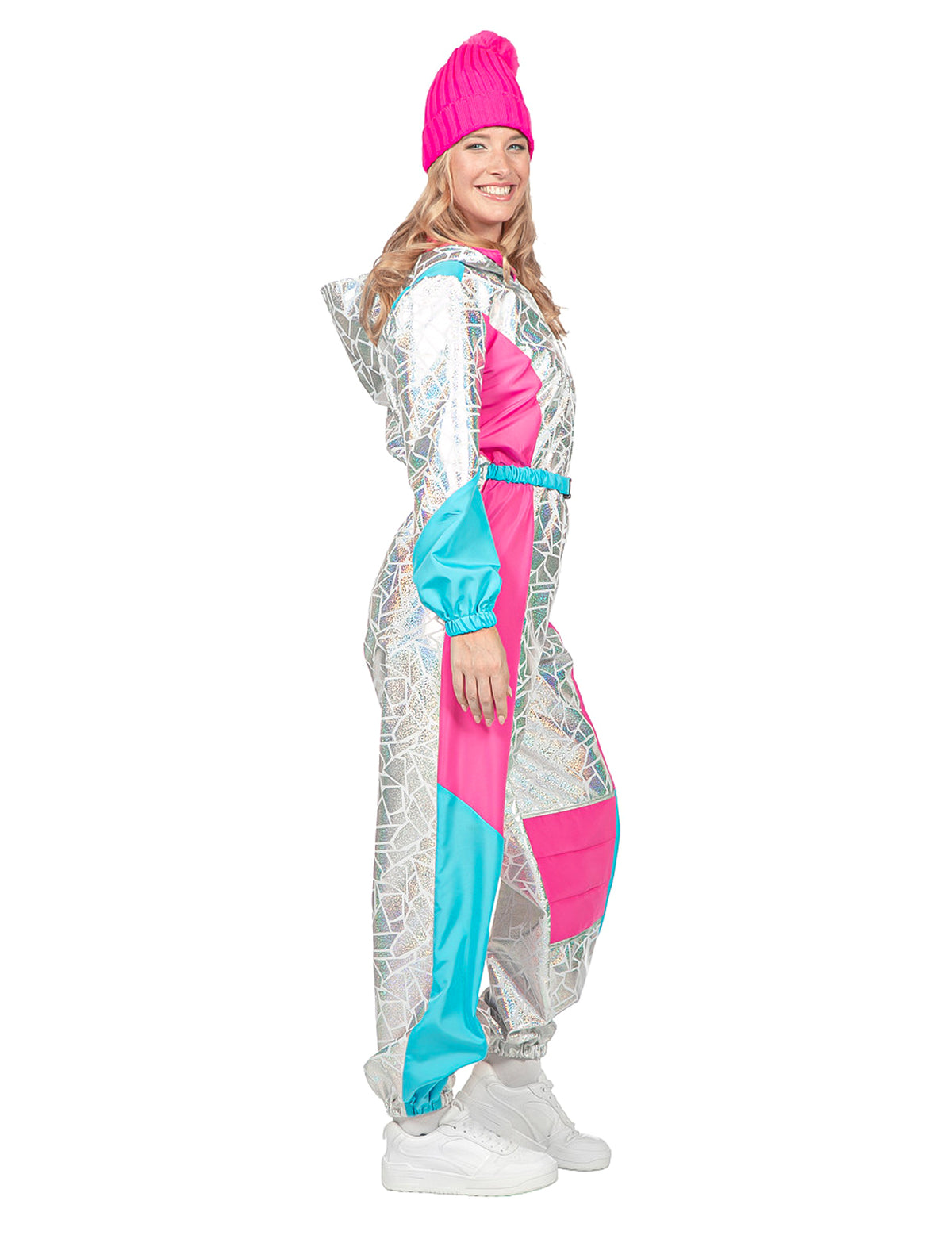 Costum combinezon de schi holografic lux pentru femei
