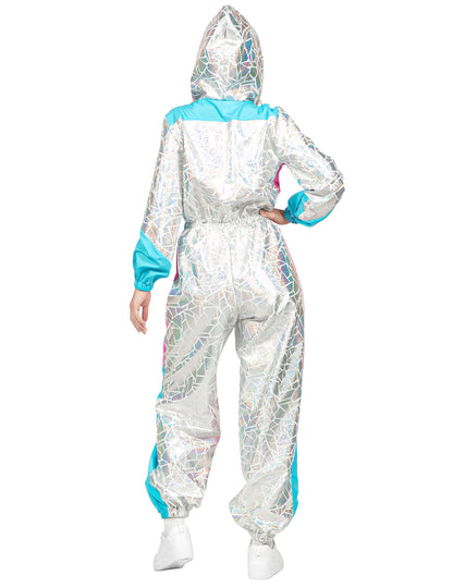 Costum combinezon de schi holografic lux pentru femei