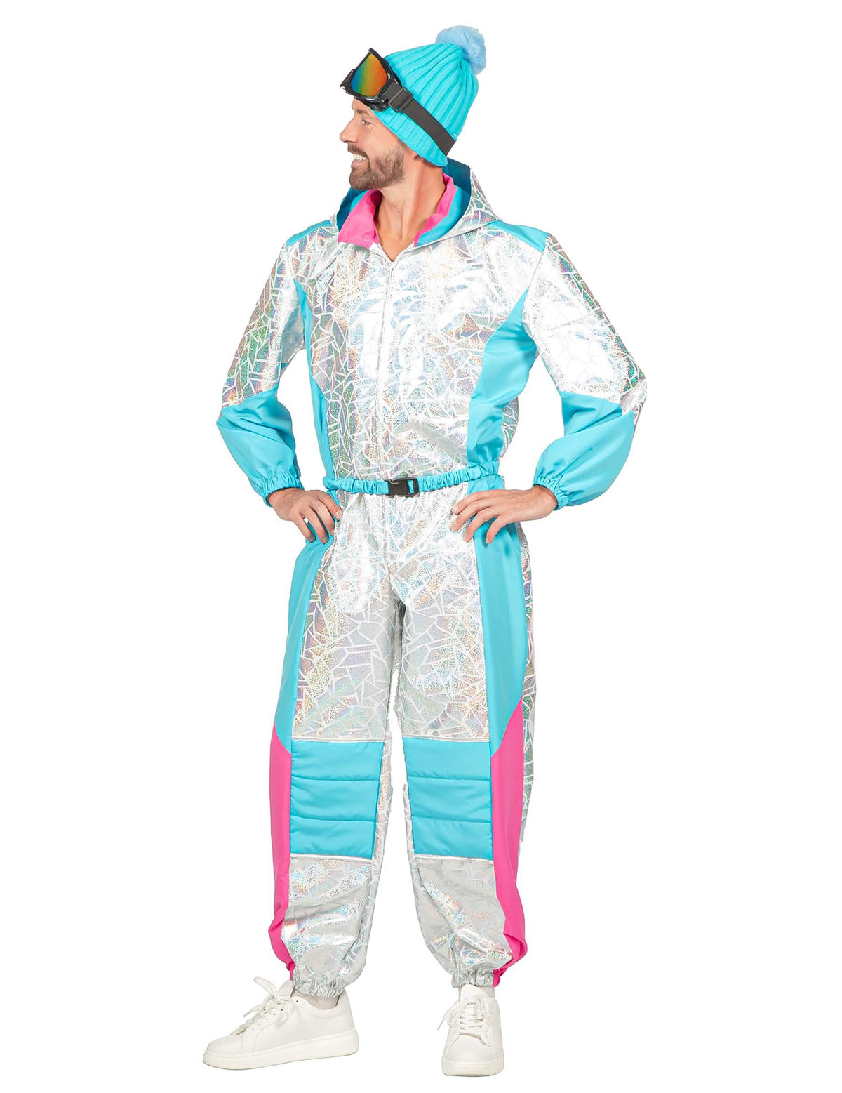 Costum de schi holografic de lux pentru bărbați