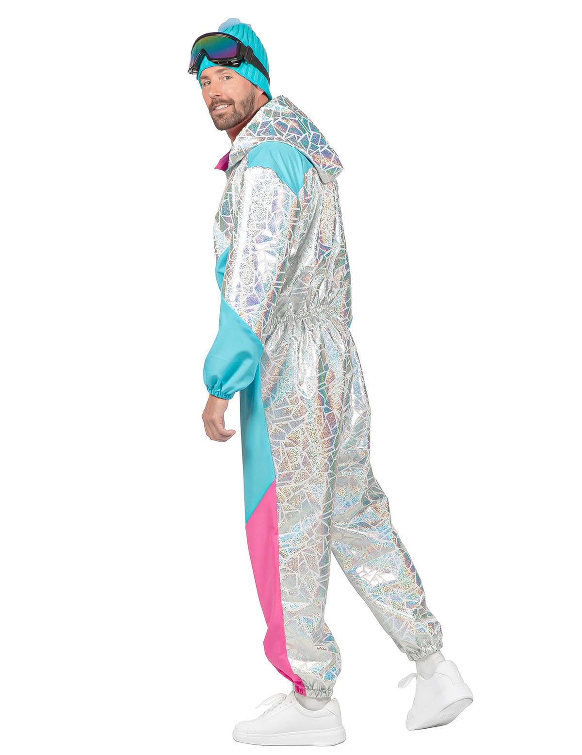 Costum de schi holografic de lux pentru bărbați
