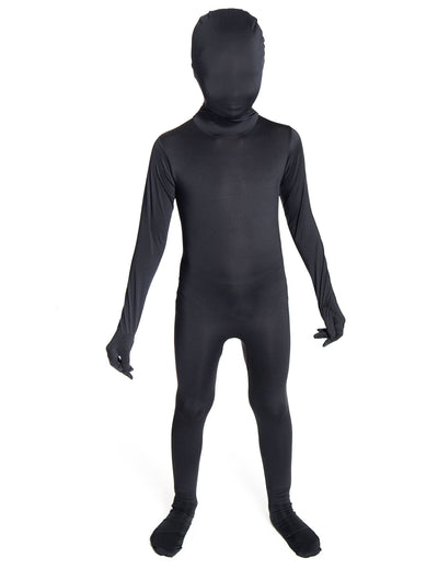 Costum de tip Morphsuit pentru copii, de culoare neagră