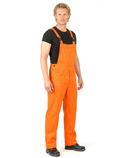 Déguisement combinaison salopette orange fluo adulte