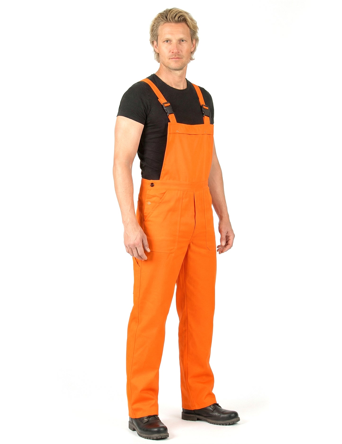 Costum combinat de portocaliu fluo adult