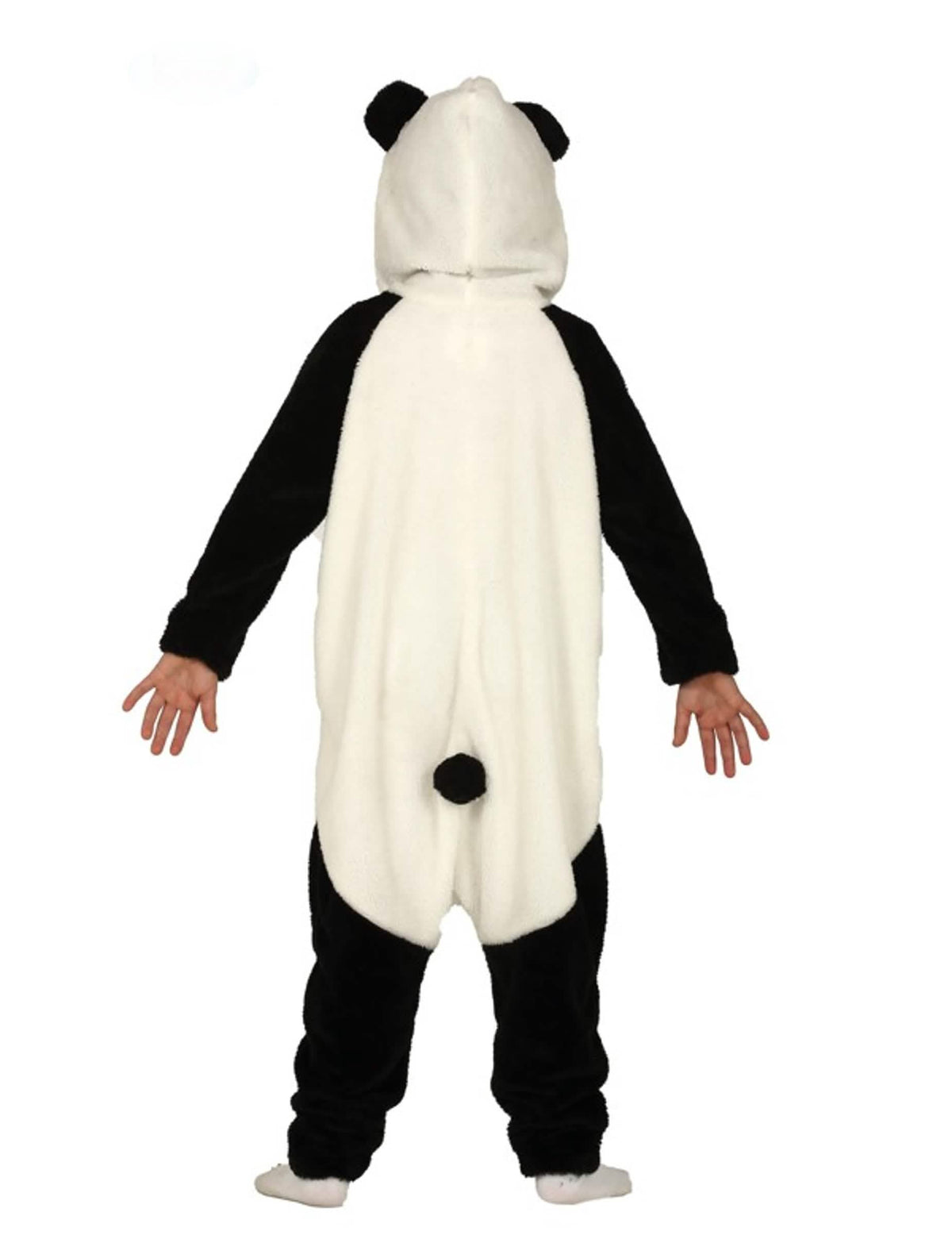 Vedere din spate a costumului salopetă de panda