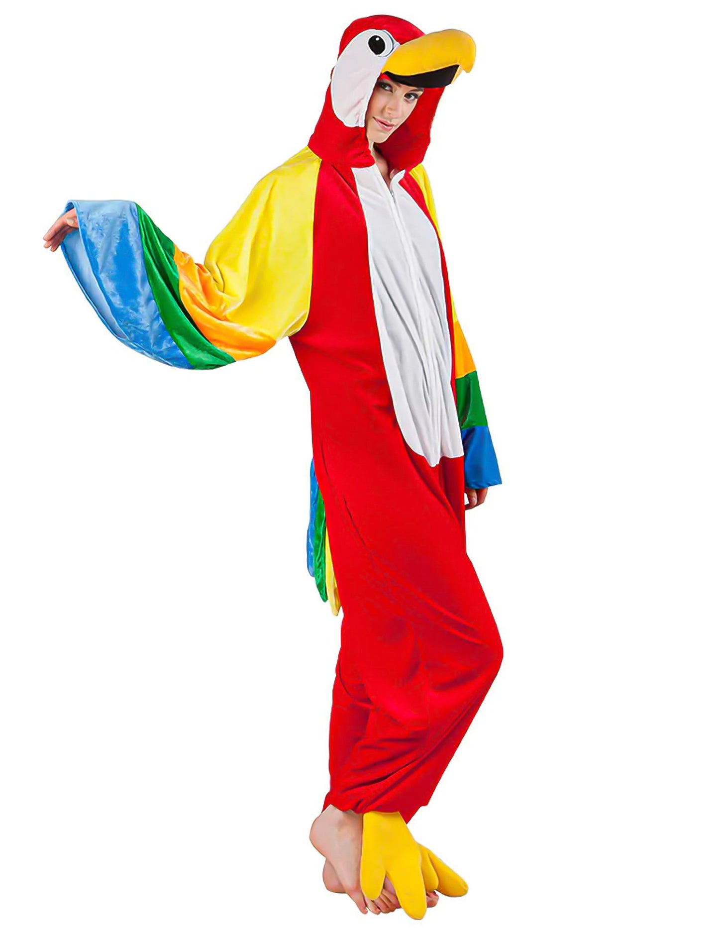 Costum combinat de papagali pentru adulți