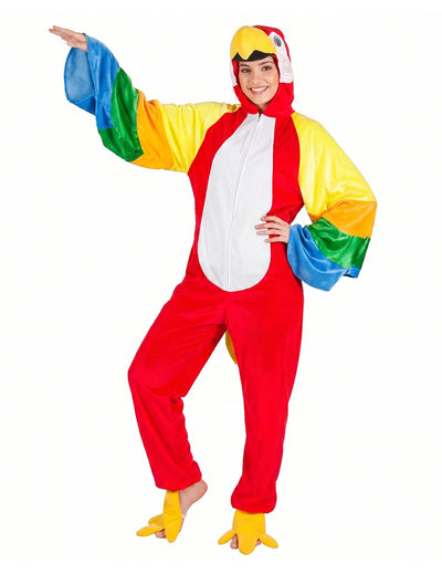 Costum combinat de papagali pentru adulți