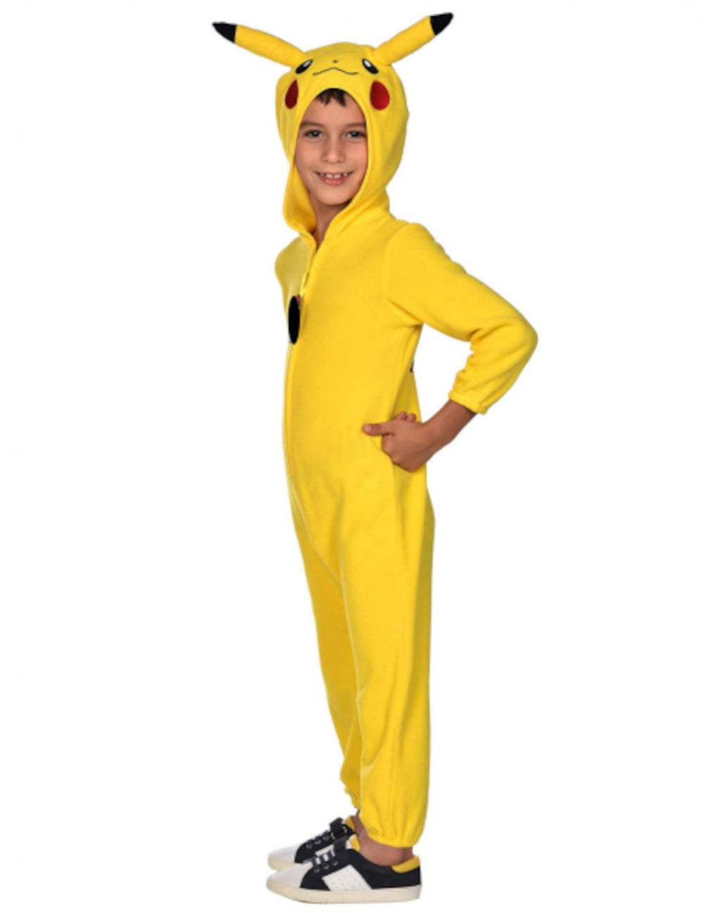 Vue de profil du déguisement combinaison Pikachu Pokémon™