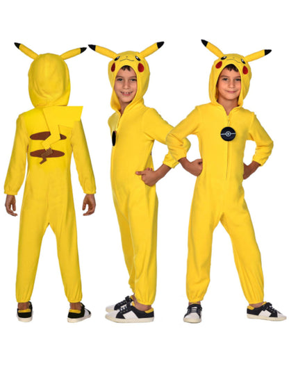 Costum salopetă Pikachu Pokémon™ pentru copii 