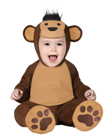 Costum combinat de maimuțe maro pentru copii
