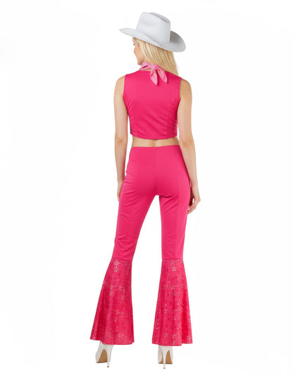 Costum complet cowboy roz femeie sexy