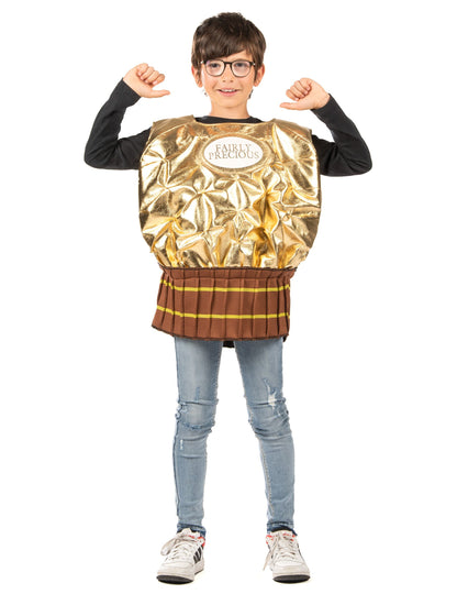 Costum de bomboane aurii pentru copii