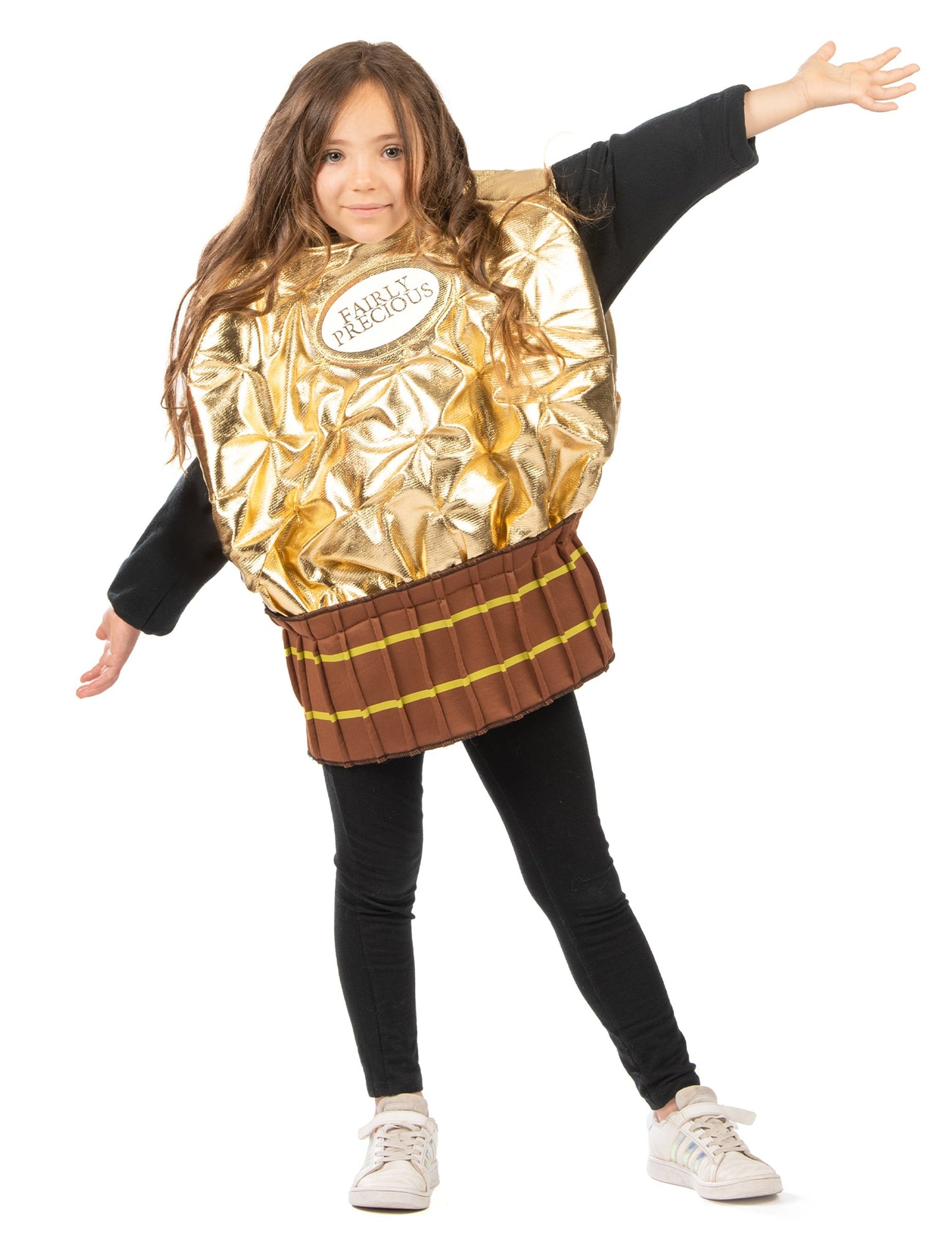 Costum de bomboane aurii pentru copii