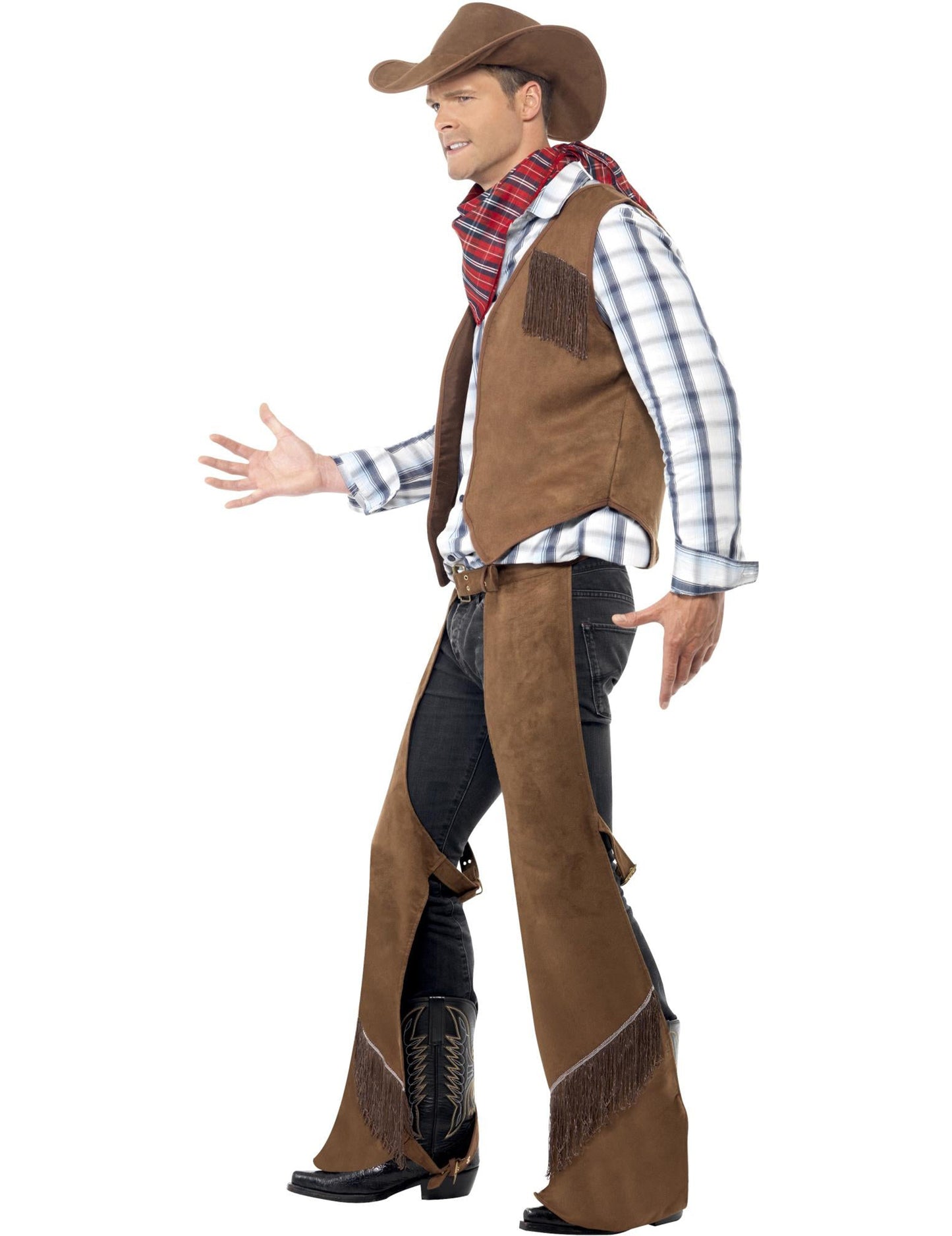 Cowboy deghizează cu marginea bărbaților