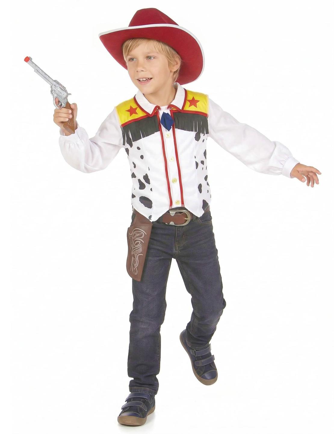 pistol factice și toc pentru costumul de cowboy pentru băiat