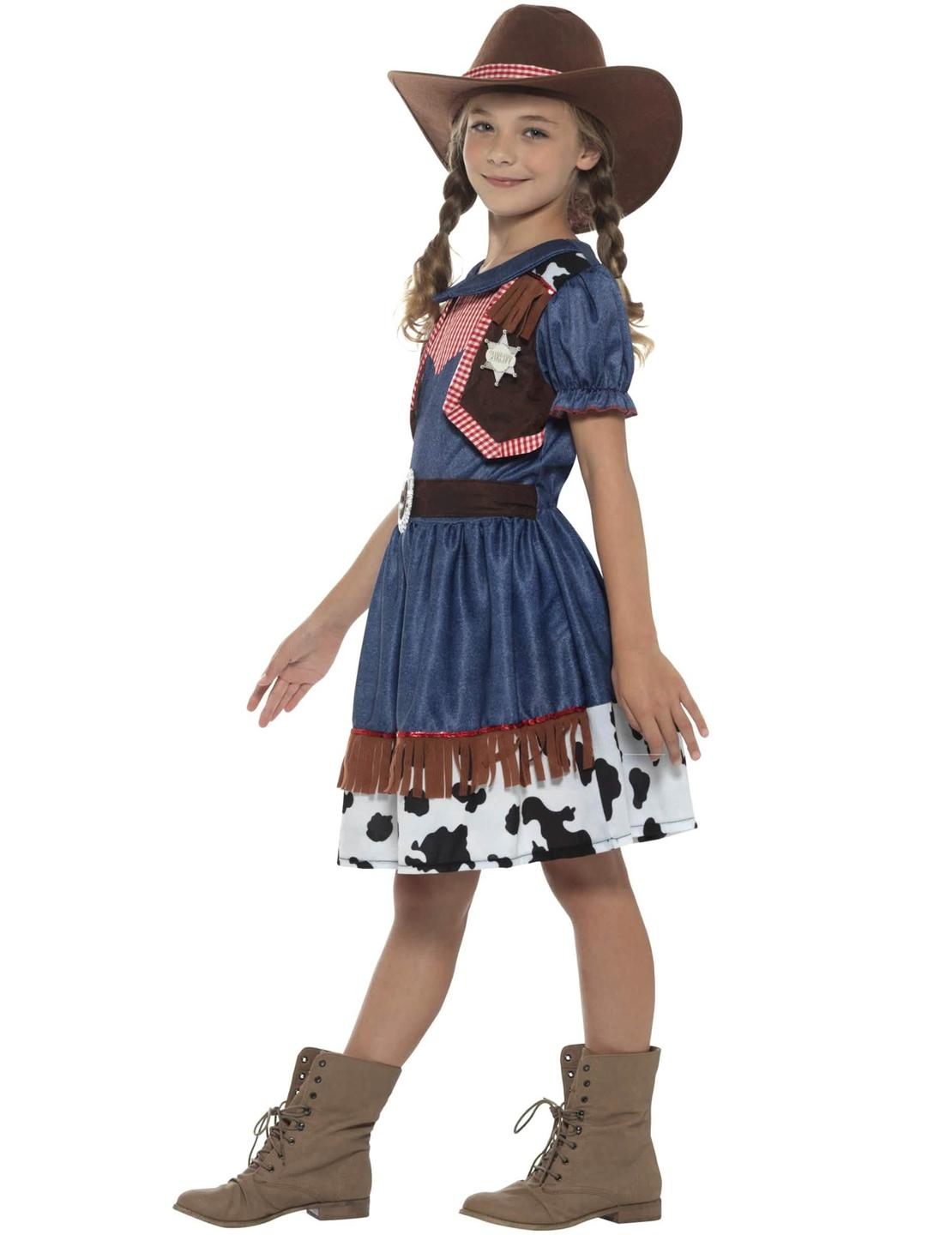 Vedere din profil a costumului de cowgirl texană