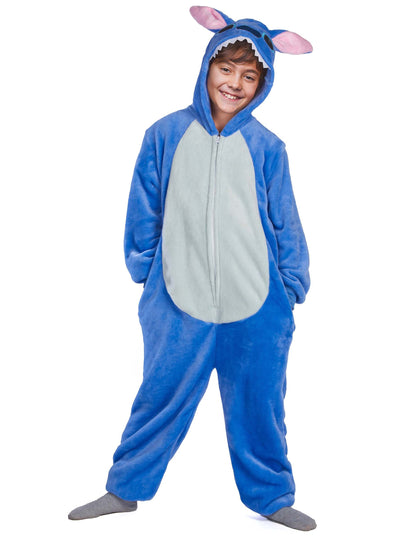 Costum de creatură extraterestră albastru pentru copii