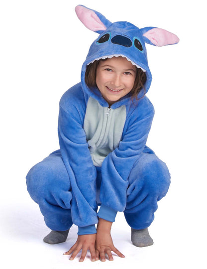 Costum de creatură extraterestră albastru pentru copii