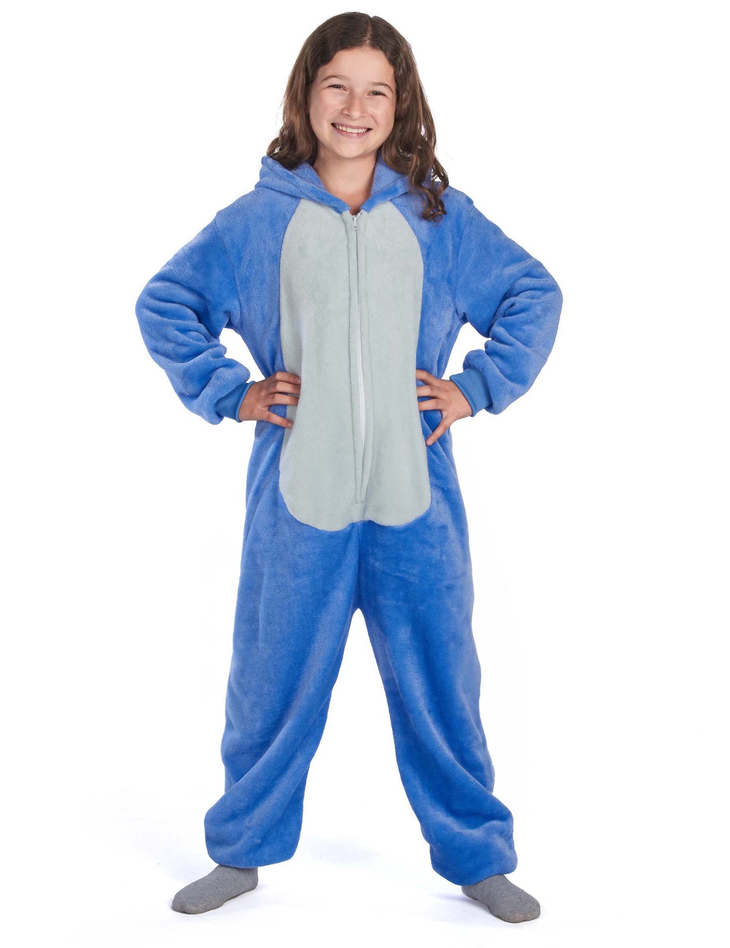 Costum de creatură extraterestră albastru pentru copii