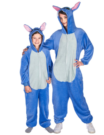 Costum de creatură extraterestră albastru pentru copii