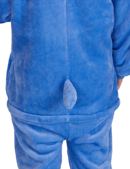 Costum de creatură extraterestră albastru pentru copii