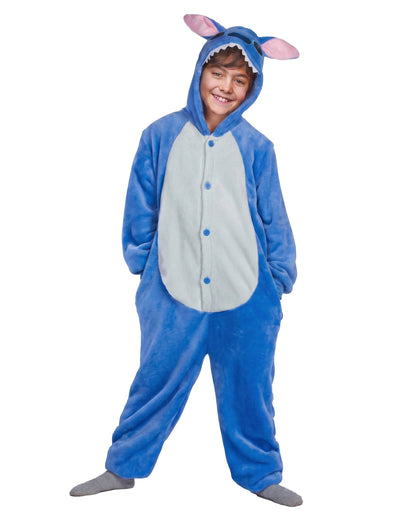 Déguisement créature extraterrestre bleue enfant