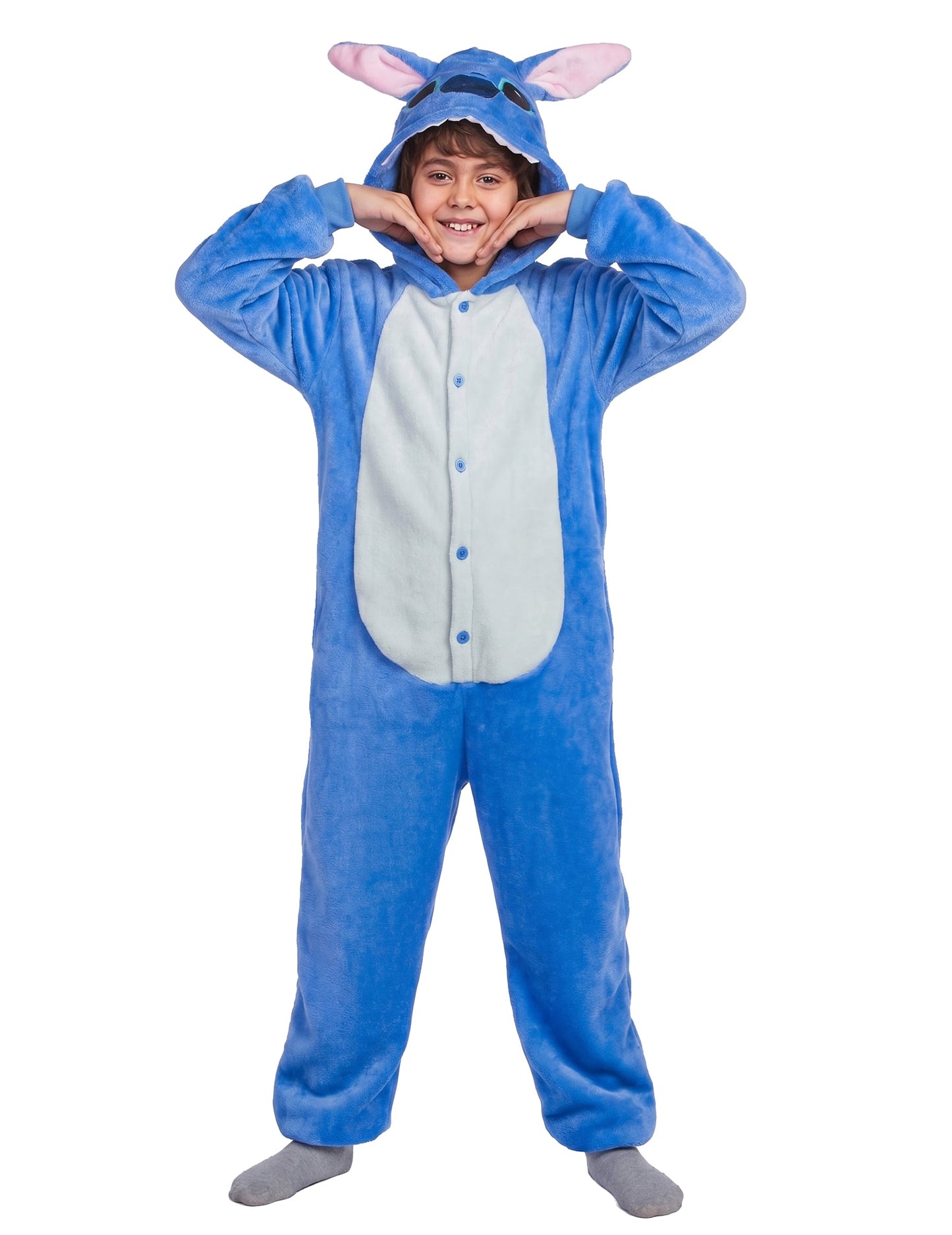Costum de creatură extraterestră albastru pentru copii