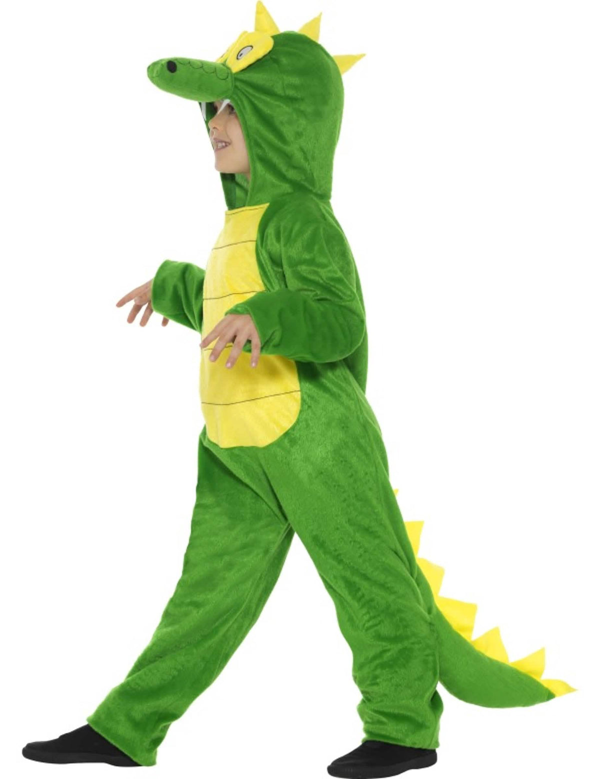 Vedere din profil a costumului amuzant de crocodil