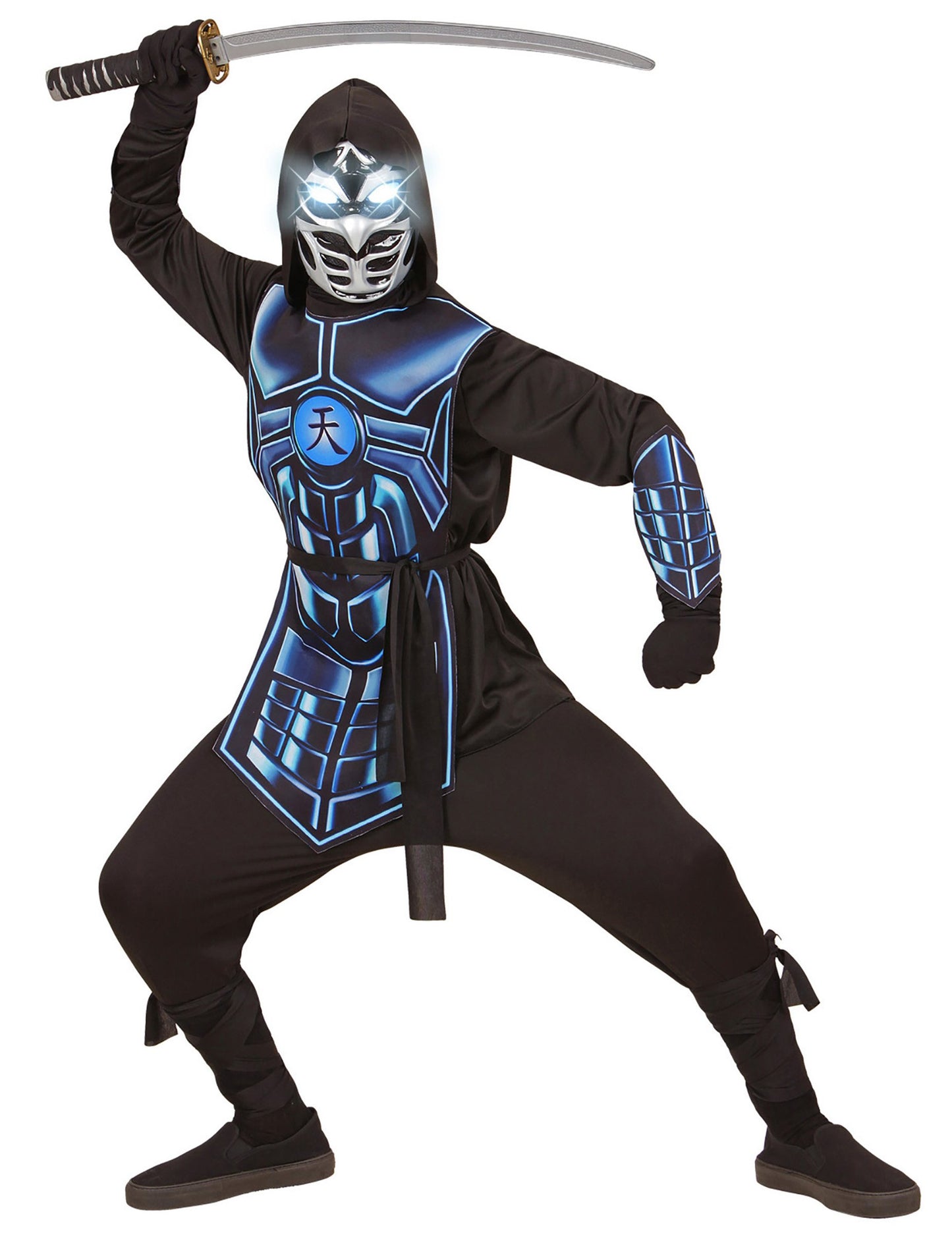 Copil de costum luminos și sunet cyber ninja