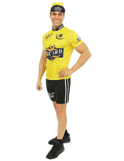 Costum de ciclism galben pentru bărbați