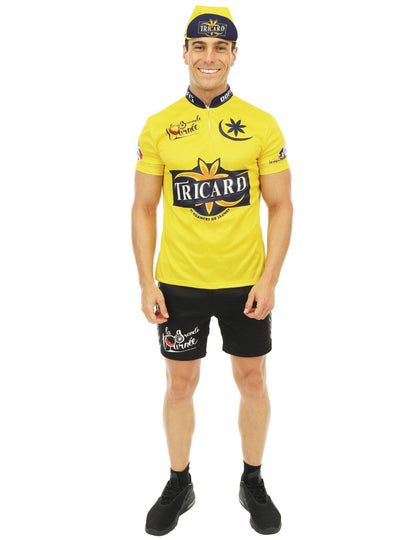 Costum de ciclism galben pentru bărbați