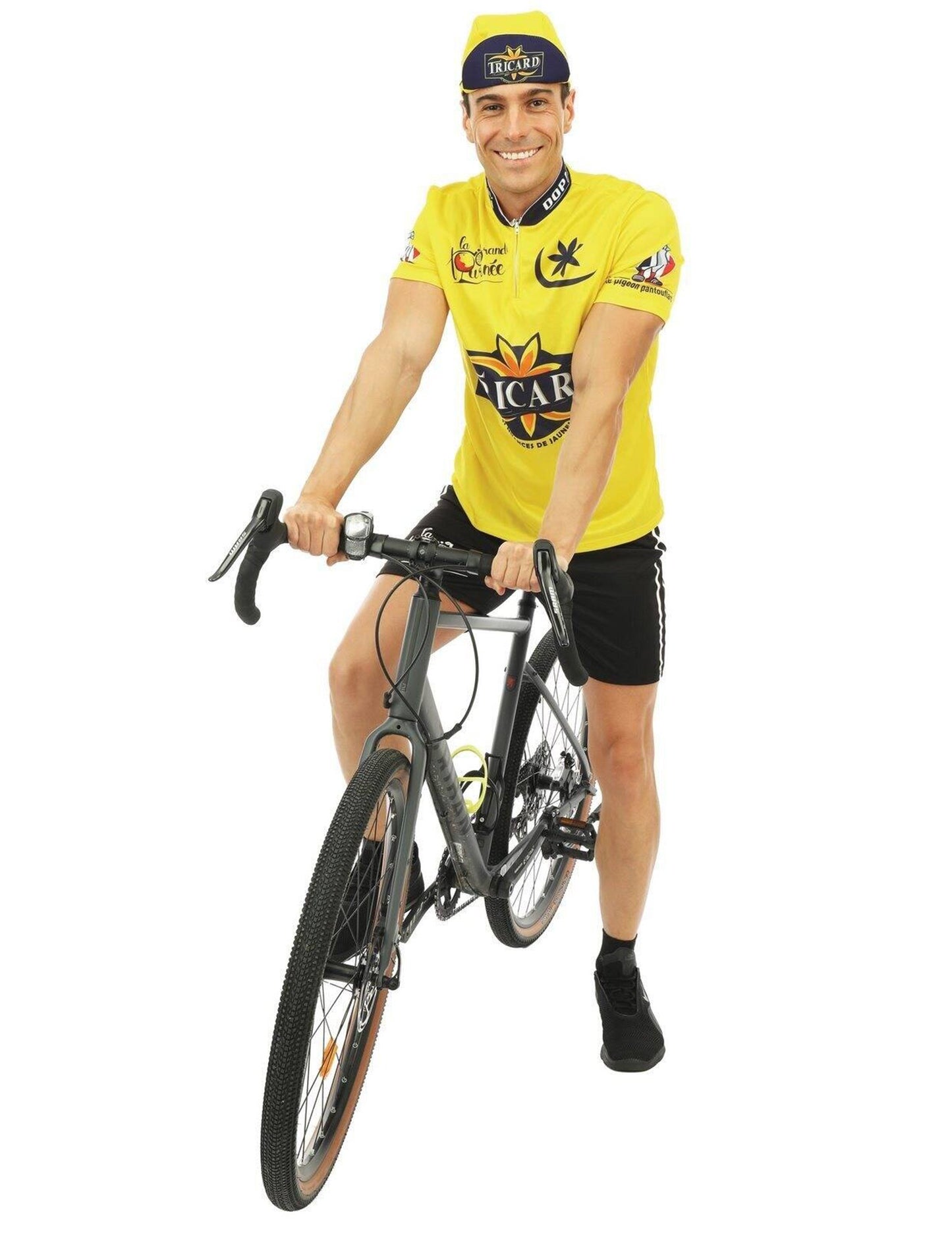 Costum de ciclism galben pentru bărbați