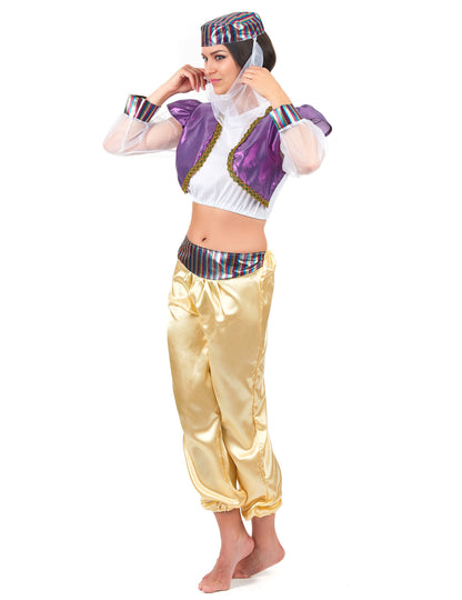 Costum de dansator oriental colorat pentru femei