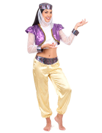 Costum de dansator oriental colorat pentru femei