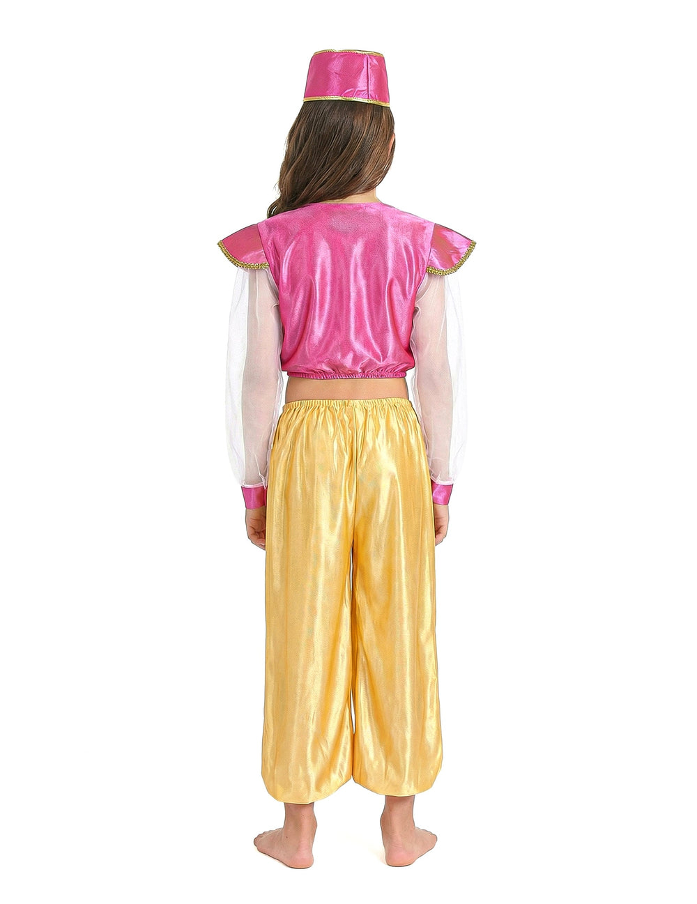 Vue de dos du déguisement danseuse orientale luxe