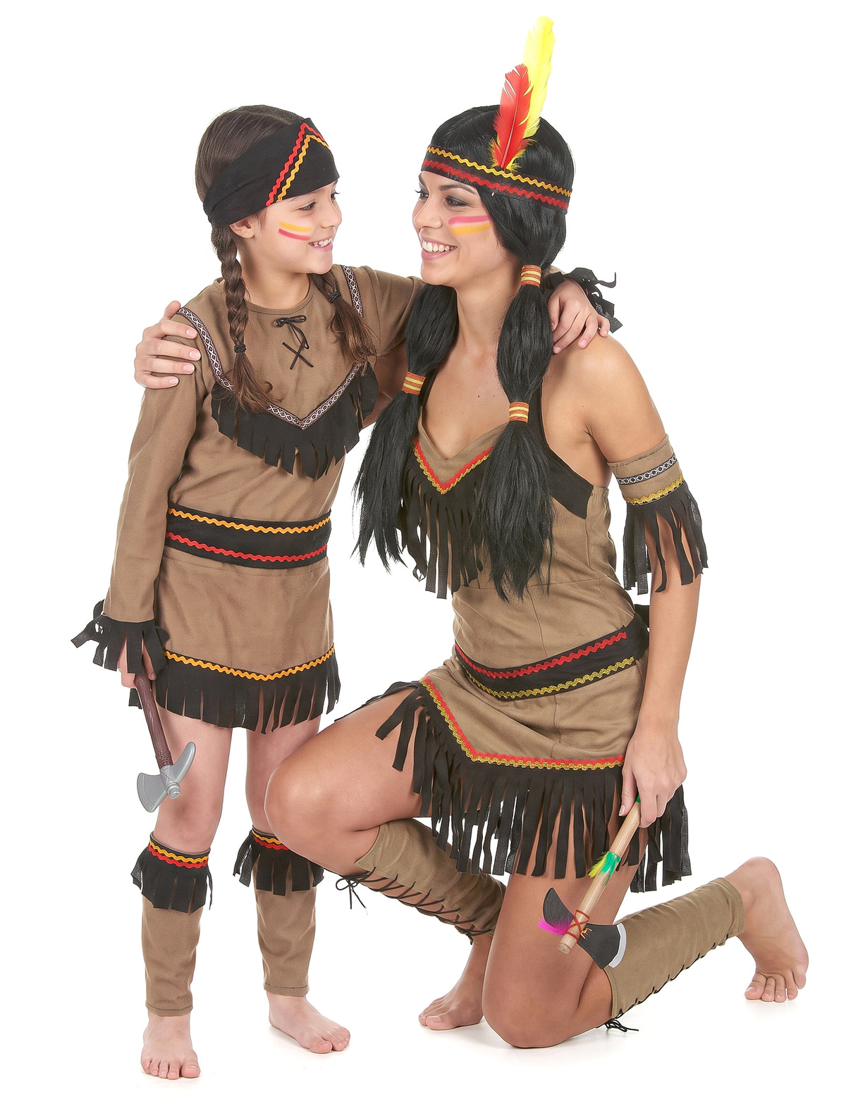 Costum de cuplu indian mamă și fiică