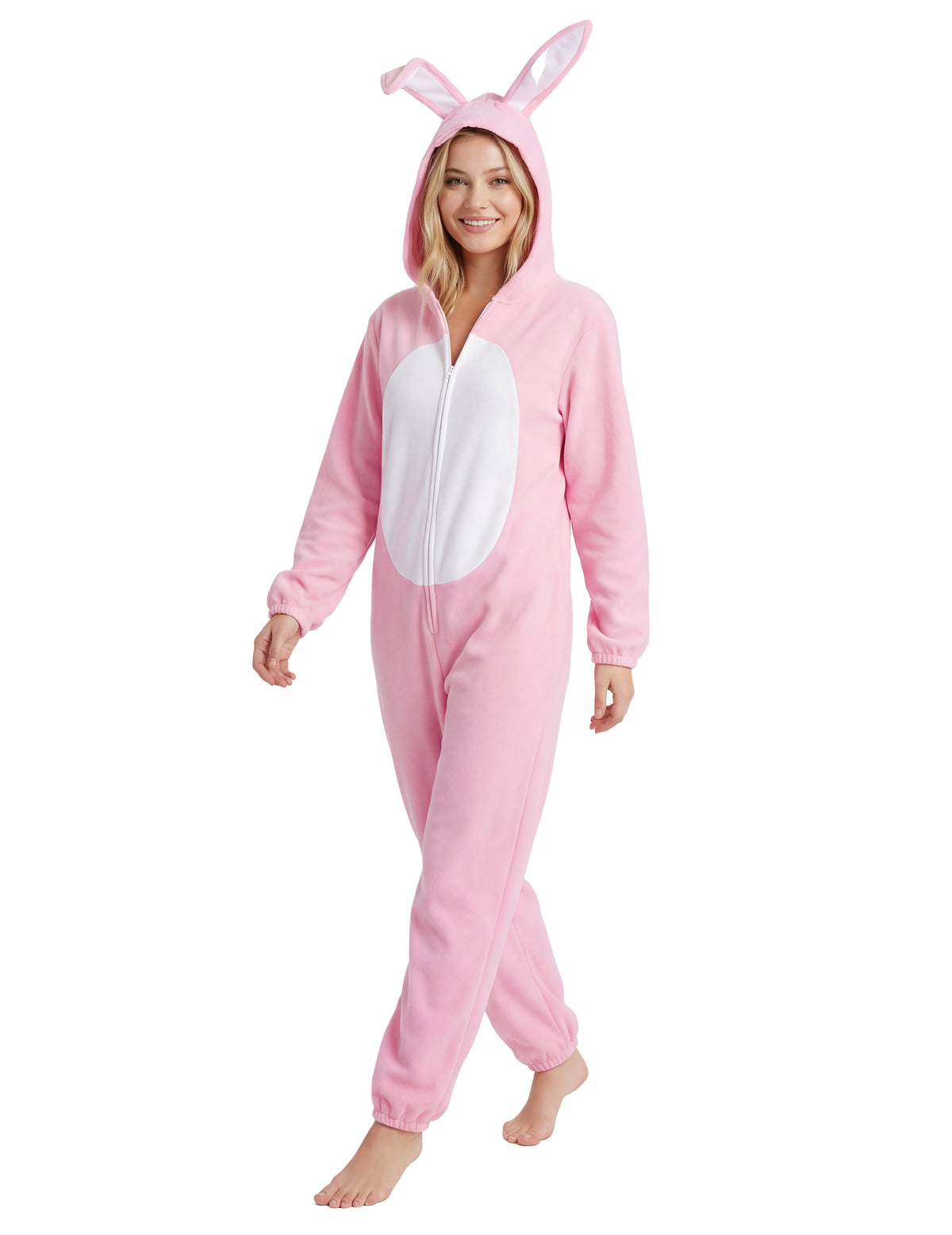 Déguisement de couple lapin rose