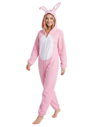 Déguisement de couple lapin rose