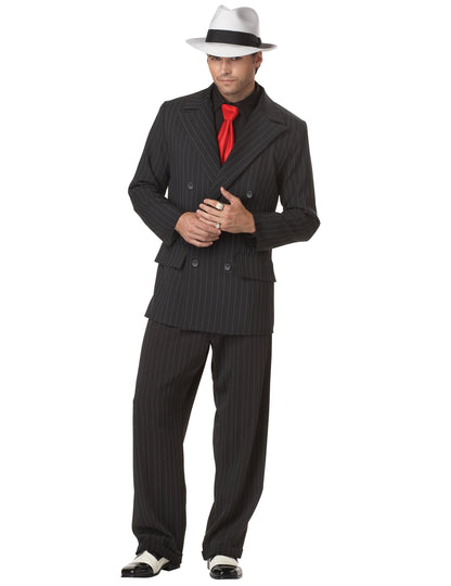 Vue de face du déguisement de Gangster pour homme