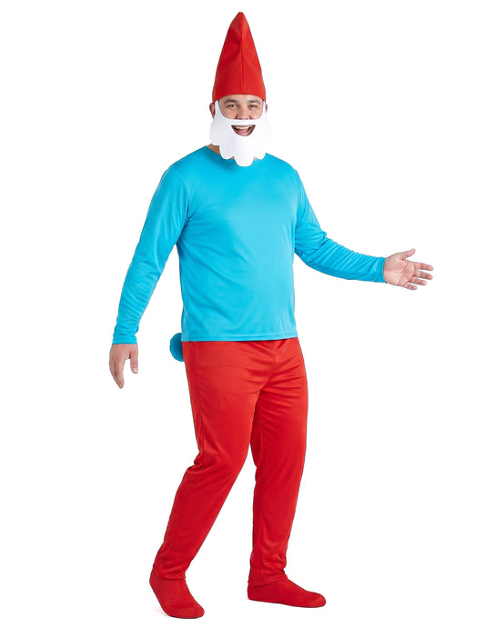 Costum Grand Schtroumpf™ mărime mare pentru adulți 