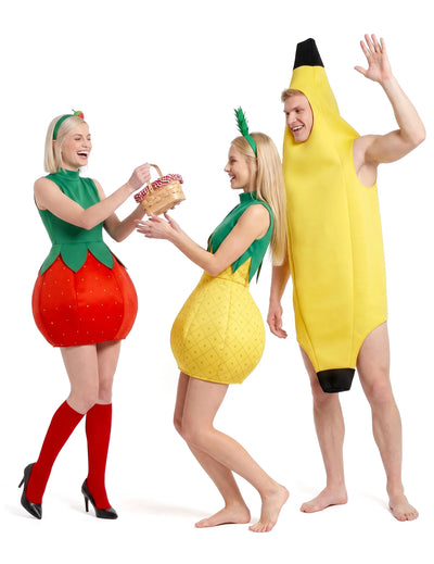 Déguisement de groupe banane humoristique fruits adultes