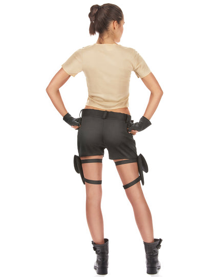 Vedere din spate a costumului de războinică sexy pentru femei